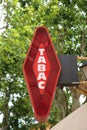 Red And White French Tabac Sign