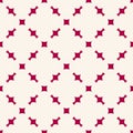 Red and white geometric seamless pattern. Luxury festive design for home decor, wrapping, gift paper, textile, covers Royalty Free Stock Photo