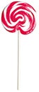 Red and white giant kids childs lollipop lolly pop Royalty Free Stock Photo