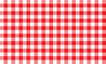 Red and White Gingham Checkered Pattern Background Royalty Free Stock Photo