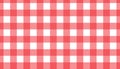 Red and white gingham seamless pattern. Texture from rhombus/squares for - Royalty Free Stock Photo