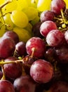 Red and white grapes