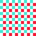 Red White Green Seamless French Checkered Pattern. Colorful Fabric Check Pattern Background. Classic Checker Pattern Design Royalty Free Stock Photo
