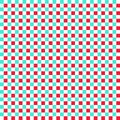 Red White Green Seamless Small French Checkered Pattern. Little Colorful Fabric Check Pattern Background. Classic Checker Pattern Royalty Free Stock Photo