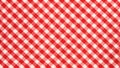 red/white grid cloth pattern