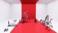 Red and white Gym