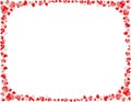Red and White Heart Border