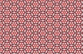 Red White Hexagon Abstract Large Pattern Design