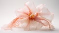 Ethereal Pink Flower: A Delicate Orchid Made Of Tulle