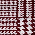 Red and white houndstooth pattern textile background Royalty Free Stock Photo