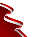 Red And White Indonesian Flag Corner Royalty Free Stock Photo
