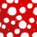 Red & white ink blots pattern
