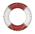 Red and White Life Ring Royalty Free Stock Photo