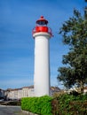 Red and White Lighthouse at La Rochelle, France Royalty Free Stock Photo