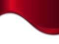Red and white metal background with wave. Abstract vector background Royalty Free Stock Photo