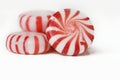 Red and white mint hard candy Royalty Free Stock Photo