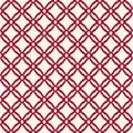 Red and white pattern. Vector abstract geometric seamless texture with grid Royalty Free Stock Photo