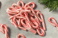 Red and White Peppermint Mini Candycanes