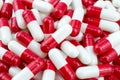 Red white pills medical background Royalty Free Stock Photo