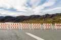 Barricades on the road