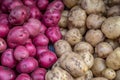 A Mixture of Red and White Potatoes Royalty Free Stock Photo