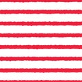 Red, white rough stripes texture seamless pattern. Great for modern wallpaper, backgrounds, invitations, packaging design projec