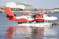 Seaplane at a dock, Copenhagen, Denmark Royalty Free Stock Photo