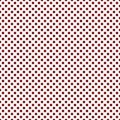 Red and White Small Polka Dots Pattern Repeat Background