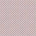 Red and White Small Polka Dots Pattern Repeat Background