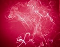 Red and white smoke abstract background