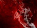 Red and white smoke isolated black background.Abstract smoke mist fog on a black background. Texture. Royalty Free Stock Photo