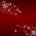 Red and White Snowflake Abstract Background