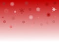 Red and white snowflake background Royalty Free Stock Photo