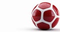 red and white soccer ball Royalty Free Stock Photo