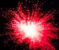 Red and White Starburst Royalty Free Stock Photo