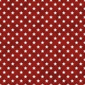 Red and white stars seamless pattern background Royalty Free Stock Photo
