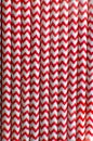 Red and white striped straws Royalty Free Stock Photo