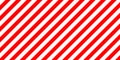 Red and white stripes diagonally sign, the size load Royalty Free Stock Photo
