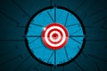 Red and White Target in the Rifle Sight - Success or Goal Concept