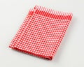 Red and white tea towel Royalty Free Stock Photo