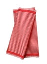 Red and white tea towel Royalty Free Stock Photo