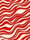 Red and white wavy lines background Royalty Free Stock Photo