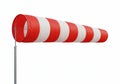 Red and white wind sock Royalty Free Stock Photo