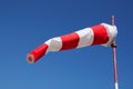 Red and white windsock.