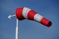 Red and white windsock - wind vane