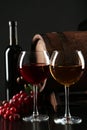 Red and white wine glass Royalty Free Stock Photo