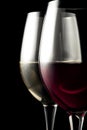 Red and White Wine Glasses Royalty Free Stock Photo