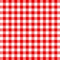 Red white zig zag lines tablecloth, background, wallpaper, fabric, texture pattern vector illustration Royalty Free Stock Photo