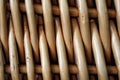 Red wicker rattan. Macro.