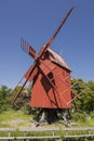 Red Windmill Royalty Free Stock Photo
